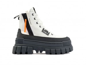 Cizme Palladium Revolt Boot Zip Tx Dama Albi | AK1028796